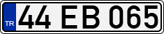 License plate of Turkey, Regular plates
