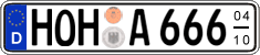German license plate, Seasonal plates