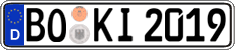 German license plate, Regular plates