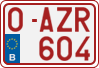 License plate of Belgium, Regular plates (2010)