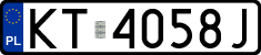 License plates of Poland, Regular car plates