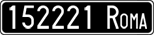 License plate of Italy, Cars (1927 year series)