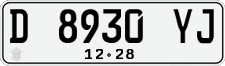 License plate of Indonesia, Regular plates