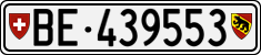 License plate of Switzerland, Cars