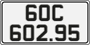 License plate of Vietnam, Cars