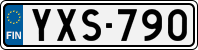 License plate of Finland, Cars