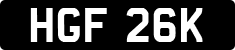 License plate of the United Kingdom, 1963 year system
