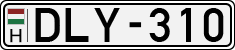 license plates of Hungary, Cars (1990)