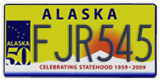 Alaska, Specialty plates (ABC123)