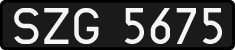 License plates of Poland, 1976 year system