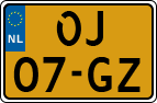 License plate of the Netherlands, Semi-trailers