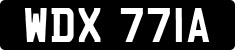 License plate of the United Kingdom, 1963 year system