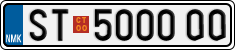 License plate of North Macedonia, Regular plates (2012)