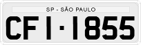 License plate of Brazil, Private owners (1990)