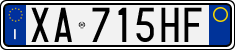 License plate of Italy, Cars (1994 year series)