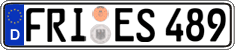 German license plate, Regular plates