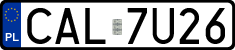 License plates of Poland, Regular car plates