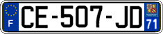 French license plate, SIV (ordinary)