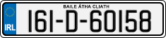 License plate of Ireland, Regular plates