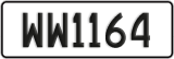 License plate of New Zealand, AB1(234)