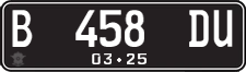 License plate of Indonesia, Regular plates