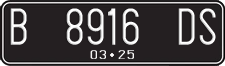 License plate of Indonesia, Regular plates