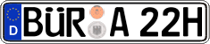 German license plate, Plates for oldtimers (type 