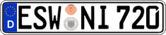 German license plate, Regular plates