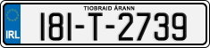 License plate of Ireland, Regular plates