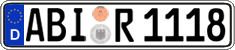 German license plate, Regular plates