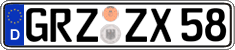 German license plate, Regular plates