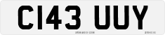 License plate of the United Kingdom, 1983 year system