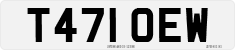 License plate of the United Kingdom, 1983 year system