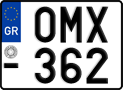 License plate of Greece, Motorcycles