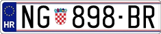 License plate of Croatia, Regular plates