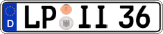 German license plate, Regular plates