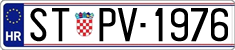 License plate of Croatia, Oldtimers