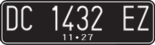 License plate of Indonesia, Regular plates