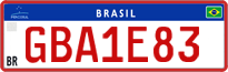License plate of Brazil, Commercial vehicles (Mercosul)