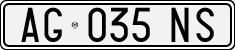 License plate of Italy, Cars (1994 year series)