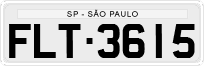 License plate of Brazil, Private owners (1990)