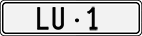 License plate of Switzerland, Cars