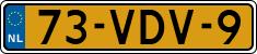 License plate of the Netherlands, Light Commercial Vehicles (1994 system)