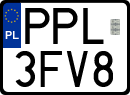 License plates of Poland, Special vehicles and motorcycles