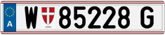 License plate of Austria, Regular plates