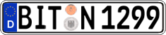 German license plate, Regular plates