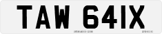 License plate of the United Kingdom, 1963 year system