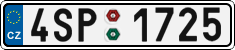 License plate of the Czech Republic, Cars (2001)