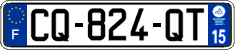 French license plate, SIV (ordinary)