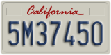 California, Commercial vehicles (1A23456)